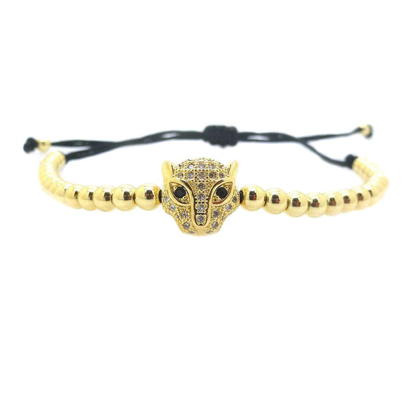 Modalooks-18K-CZ-Gold-Leopard-4mm-ball-Macrame-Bracelet