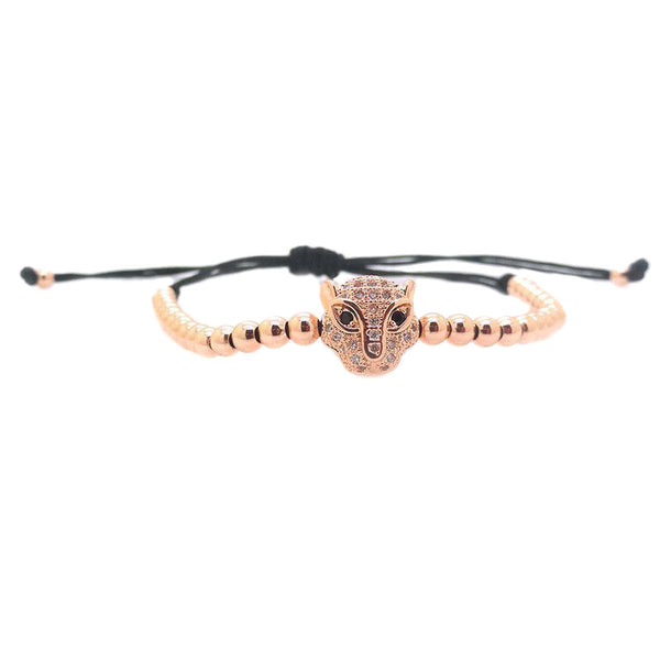 Modalooks-18K-CZ-Rose-Gold-Leopard-4mm-ball-Macrame-Bracelet