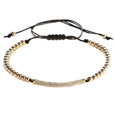 Modalooks-18K-Gold-Plated-CZ-Diamond-Bar-4mm-Balls-Macrame-Bracelet