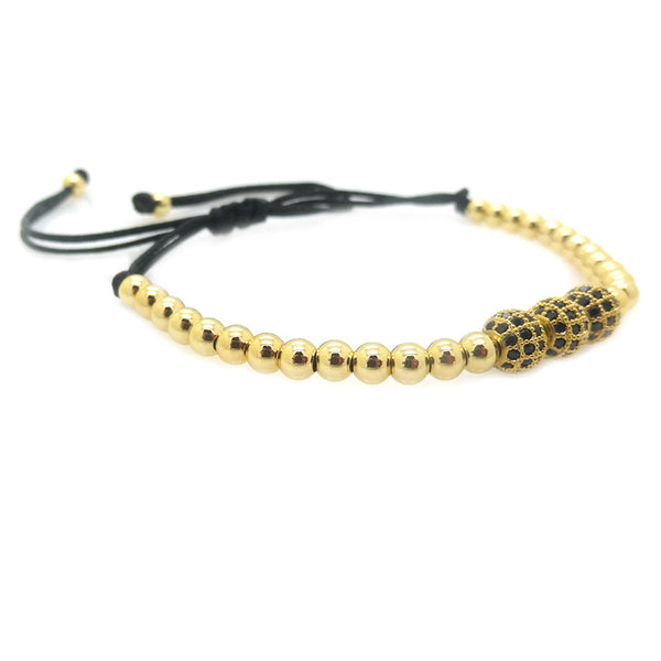 Modalooks-3-CZ-Diamond-Ball-8mm-4mm-18K-Gold-Plated-Macrame-Bracelet-Side
