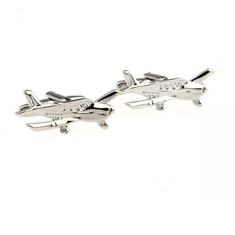 Light-sport-aircraft-Silver-Modalooks-Cufflinks