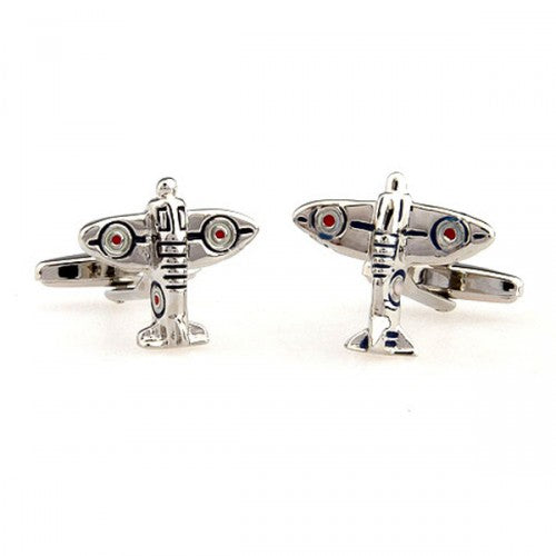 Sporty-Airplane-Silver-Modalooks-Cufflinks