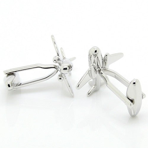 Airplane-Silver-Modalooks-Cufflinks-2