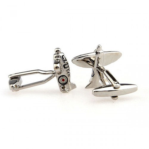 Sporty-Airplane-Silver-Modalooks-Cufflinks