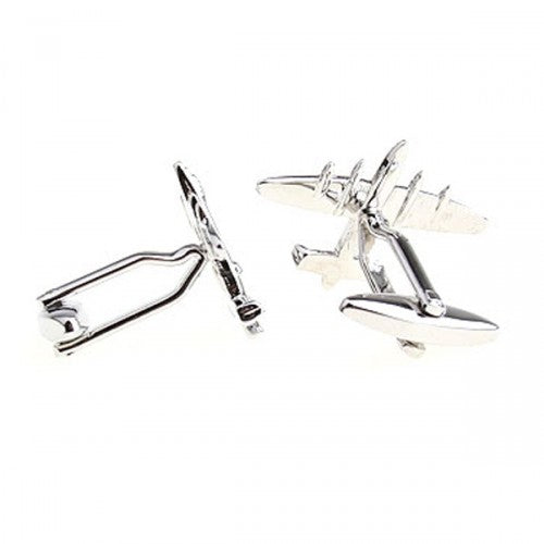Airplane-Silver-Modalooks-Cufflinks-3