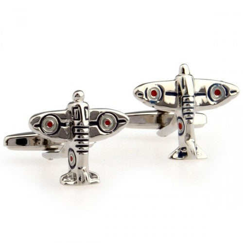 Sporty-Airplane-Silver-Modalooks-Cufflinks