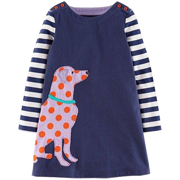 Bambinilooks-Bambini-Kidslooks-Kids-Girls-Dress-Long-Sleeve-Dog