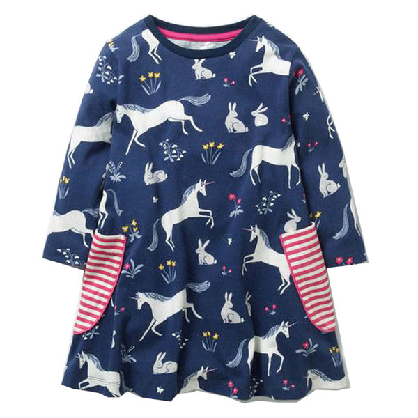 Bambinilooks-Bambini-Kidslooks-Kids-Girls-Dress-Long-Sleeve-Flying-Unicorn