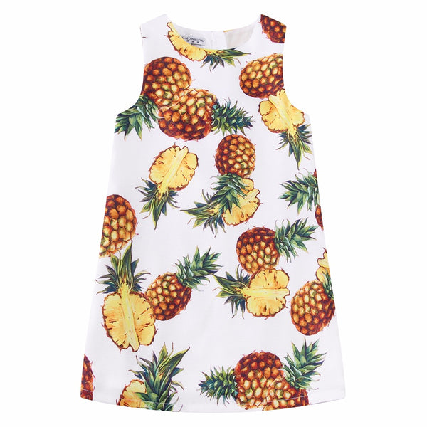 Bambinilooks-Bambini-Kidslooks-Kids-Girls-Dress-Sleeveless-Pineapple