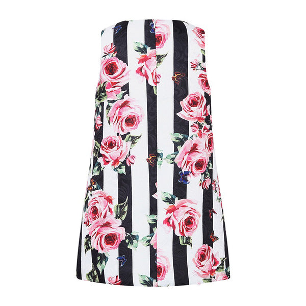Bambinilooks-Bambini-Kidslooks-Kids-Girls-Dress-Sleeveless-Roses-Back