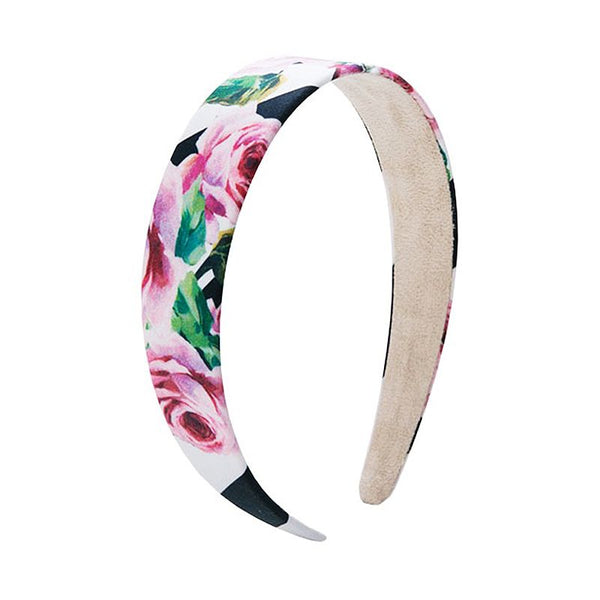 Bambinilooks-Kidslooks-Kids-Girls-Headband-Colourful-Flowers-Pink-Roses