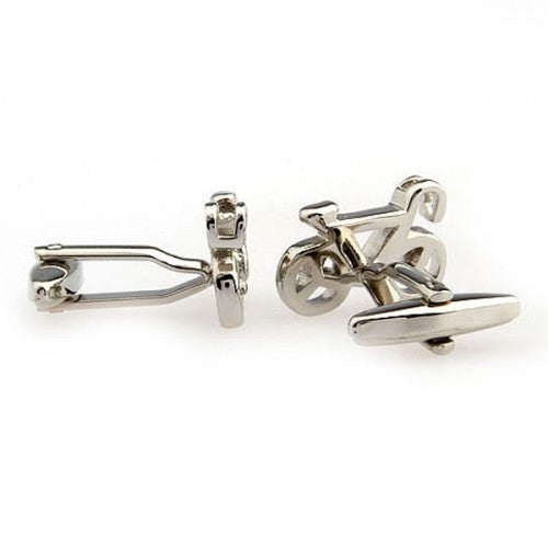 Bicycle-Bike-Silver-Modalooks-Cufflinks-Side-View