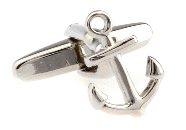 Modalooks-Casual-Silver-Anchor-Cufflink