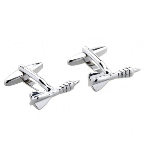 Darts-Silver-Cufflinks-Modalooks-Close-Up