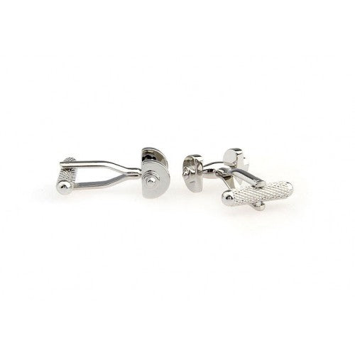 Dumbbell-Silver-Modalooks-Cufflinks-2
