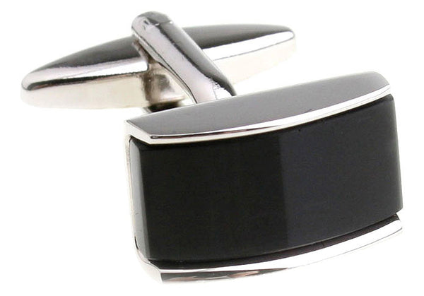 Modalooks-Formal-Black-Agate-Rectangle-Cufflink-Close-Up
