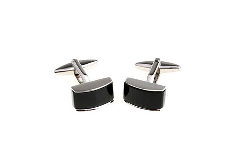 Modalooks-Formal-Black-Agate-Rectangle-Cufflink-Double