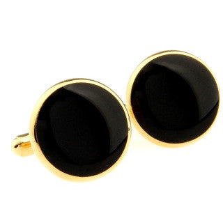 Modalooks-Formal-Classic-Gold-Black-Agate-Cufflink