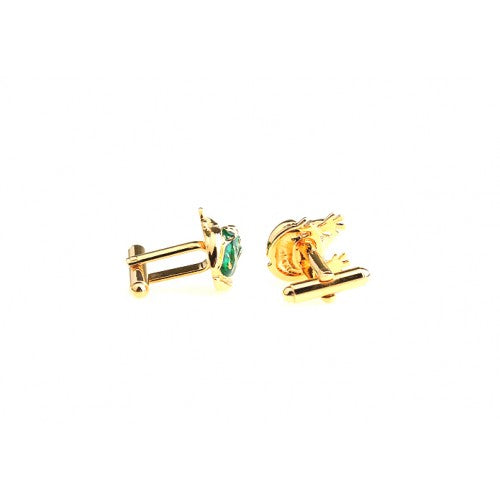 Frog-Gold-Green-Animals-Modalooks-Cufflinks
