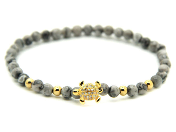 Turtle - Grey Jasper