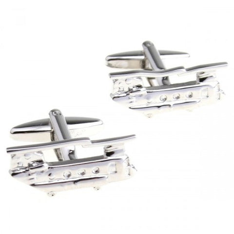 Helicopter-Army-Military-Silver-Modalooks-Cufflinks