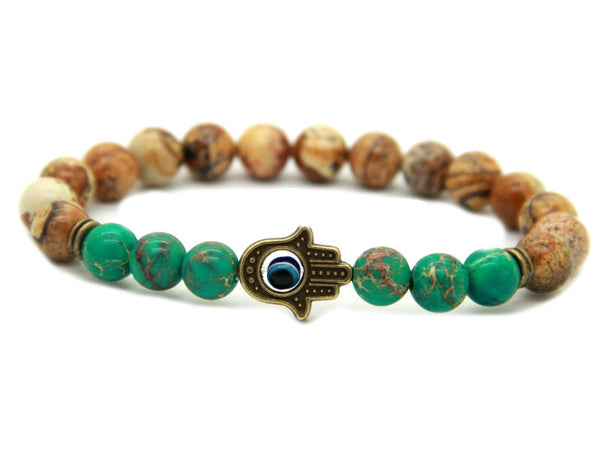 Modalooks-Bracelet-Men-Male-Hamsa-Hand-Picture-Jasper-Sea-Sediment-Dark-Green