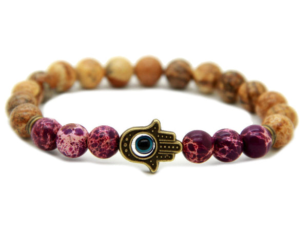 Modalooks-Bracelet-Men-Male-Hamsa-Hand-Picture-Jasper-Sea-Sediment-Purple