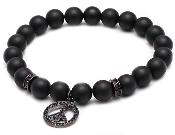 Modalooks-Bracelet-Women-Men-Unisex-Female-Male-Macrame-Plated-CZ-Pendant-Ruthenium