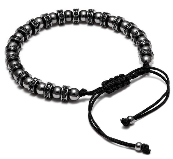 Modalooks-Bracelet-Women-Men-Unisex-Female-Male-Macrame-Plated-Multi-Stopper-Ball-Ruthenium-Back