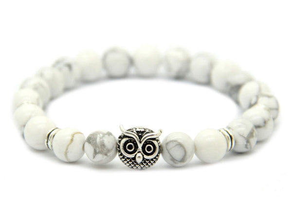 Modalooks-Bracelet-Women-Men-Unisex-Female-Male-Owl-Howlite-White-Gold