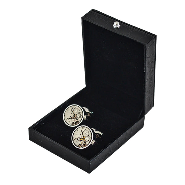 Modalooks-Cufflinks-Inside-Gift-Box-Cogwheel-White-Gold