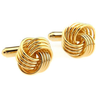 Modalooks-Formal-Gold-Twist-Knot-Cufflink-Double-Close-Up