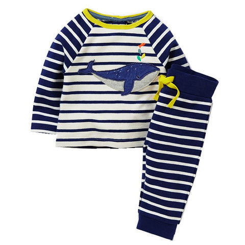 Modalooks-Kidslooks-Bambinilooks-Blue-Whale-Set-Pants-T-Shirt-Cotton-Long-Sleeve