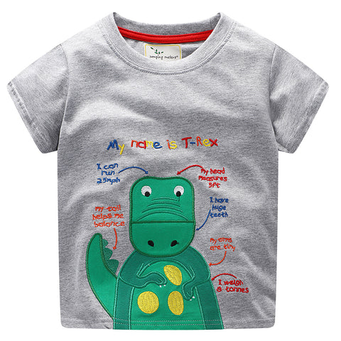 Modalooks-Kidslooks-Bambinilooks-T-REX-T-Shirt-Cotton-Short-Sleeve-14