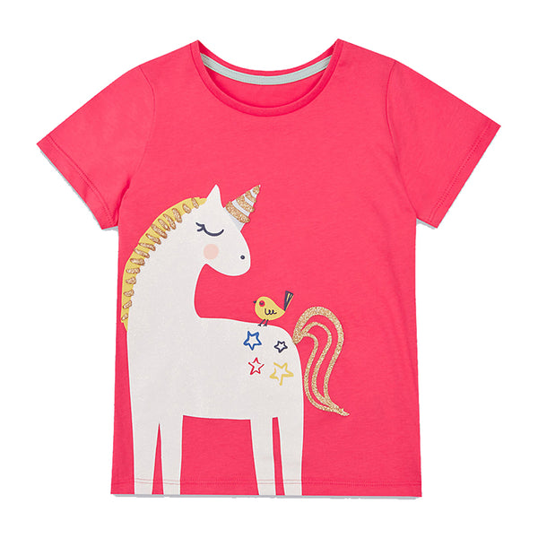 Modalooks-Kidslooks-Bambinilooks-Unicorn-T-Shirt-Cotton-Short-Sleeve