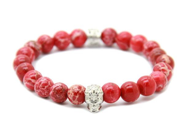 Modalooks-Men-Male-Bracelet-Red-Sea-Sediment-White-Gold-Front