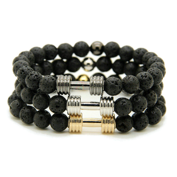 Dumbbell Black Lava
