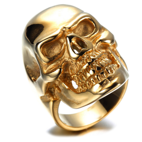 Modalooks-Ring-Men-Male-Plated-Skull-Gold-side-top