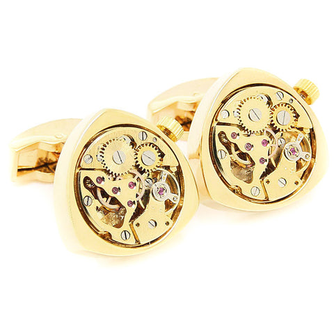Modalooks-Tourbillon-Watch-Movement-Cufflink-Stainless-Steel-Gold-Plated