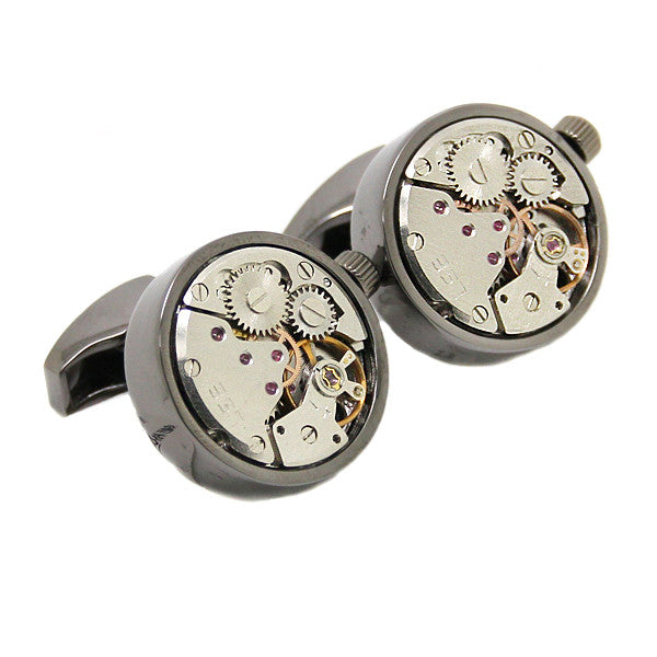 Modalooks-Tourbillon-Watch-Movement-Cufflink-Stainless-Steel-Ruthenium-Plated
