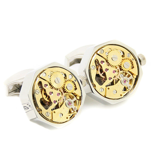 Modalooks-Tourbillon-Watch-Movement-Cufflink-Stainless-Steel-White-Gold-Plated