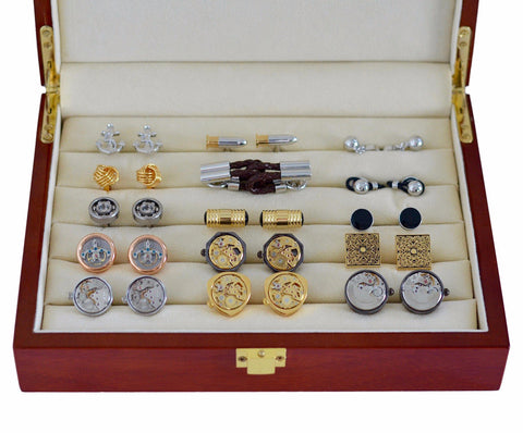 Wooden Cufflinks Display Box