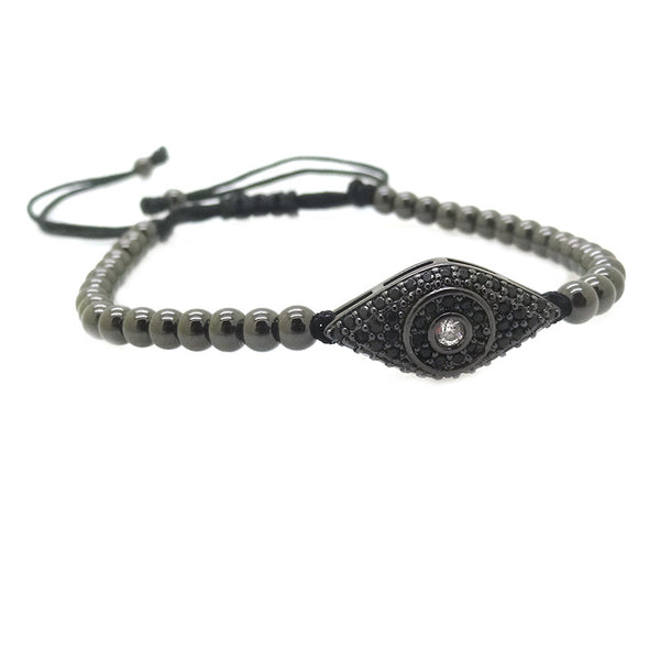 Modalooks-Ruthenium-Plated-Cat-Eye-CZ-4mm-Balls-Macrame-Bracelet-Side