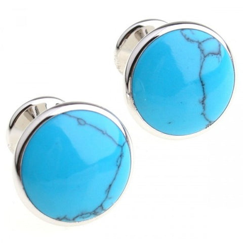 Stone-Turquoise-Silver-Modalooks-Cufflinks