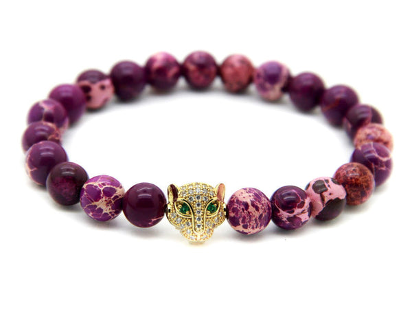 Modalooks-18K-Gold-CZ-Leopard-Purple-Sea-Sediment-Beads-Bracelet