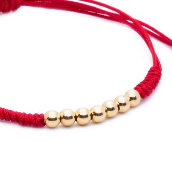 Modalooks-18K-Gold-Plated-4mm-7-Balls-Waxed-Cord-Macrame-Bracelet-Red-Close-Up
