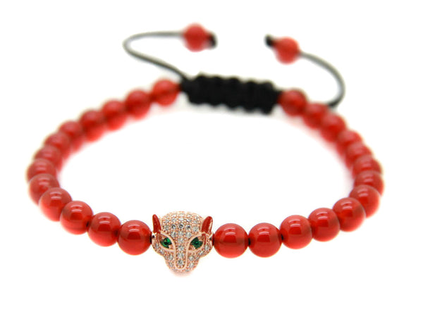 Modalooks-18K-Rose-Gold-CZ-Leopard-Red-Agate-Beads-Macrame-Bracelet