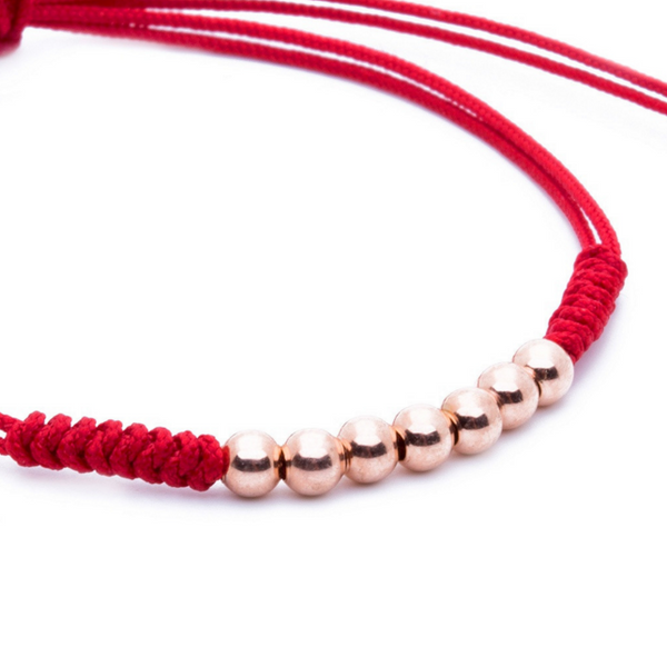 Modalooks-18K-Rose-Gold-Plated-4mm-7-Balls-Waxed-Cord-Macrame-Bracelet-Red-Close-Up