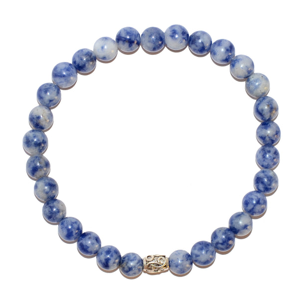 Modalooks-925-Sterling-Silver-Pendant-Jasper-Beads-6mm-Bracelet-Top-View
