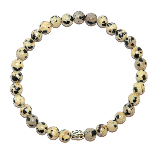 Modalooks-925-Sterling-Silver-Pendant-Jasper-Beads-6mm-Bracelet-Top-View